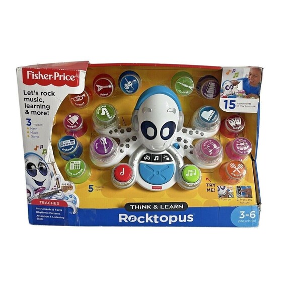 Fisher Price Think And Learn Rocktopus Educational Music Math Games Toy New